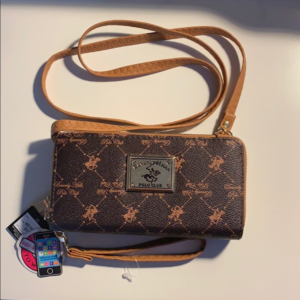 ❤️Beverly Hills Polo Club Double Zip Wallet- Brown❤️
